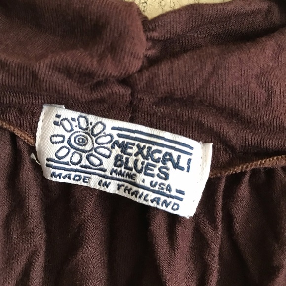 Brown Cowl-neck Tunic Top - Picture 4 of 6